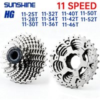 SUNSHINE 11 34t 36t 40t 42t 46t 50t cassette 11 speed lightweight 11-speed mtb cassette For Shimano HG MTB Road bike cassette