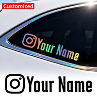 AliExpress NONE 1PC User Name Custom Personalized Instagram Motorcycle Stickers Waterproof DIY Fuel Tank Helmet Car Bicycle Vinyl Decals