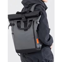 Outdoor Climbing Camping Travel Backpack 15.6 inch Laptop School Bag Business Commuting Rucksack Rolled Edge Tactical Backpack
