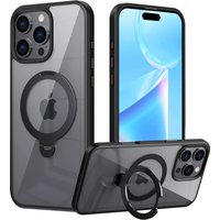 Magnetic 360° Rotation Stand Phone Case for iPhone 16 Pro Max Case iPhone 15 MagSafe Funda iPhone 14 15 Pro with Ring Holder Cov