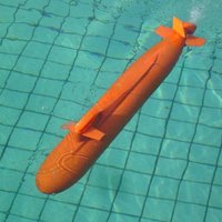 1/72 RC Red Shark Submarine Model Electric Remote Control Submarine Toy Gift DIY Hand-assembled Ship Model Navy Attack Boat