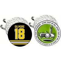 2 counts Happy Gilmore Golf Ball Markers Hat Clips Golf Accessories for Men Father Golf Ball Stamp Funny Christmas golf hat clip