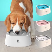 Trinkwassernapf für Hunde, schwimmender, nicht benetzbarer Mund, Katzennapf ohne Verschütten, Trinkwasserspender, Anti-Über-Hundenapf aus Kunststoff