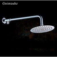 Wall Mounted Shower Arm Stainless Steel Material Chromed Bathroom Shower Accessories Shower Head Fixed Pipe Shower Holder