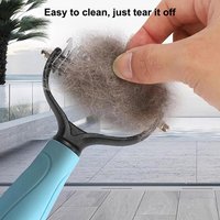 Professional Pet Dematting Deshedding Brush 2 Sided Dog Cat Hair Remover No Scratch for All Coat Types Grooming