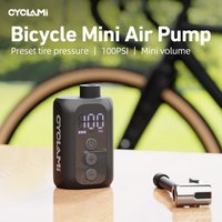 CYCLAMI A5S MINI Electric Air Pump Road MTB Portable Fast Rechargeable Compressor Tire Inflator 100 PSI With screen