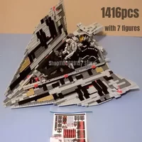 1416pcs Spaceship Destroyer Building Blocks Model Fit75190 Toys for Children Christmas Gift