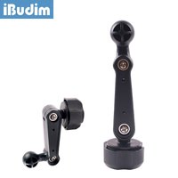 iBudim 17mm Ball Joint Extension Arm Female to Male Adapter Bracket Extender Rod for Car Air Outlet Vent Phone Stand GPS Mount
