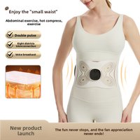 New EMS Waist and Abdominal Massager Micro-current Hot Compress Belt Heating Sports Belt OKS Same Abdominal Massage