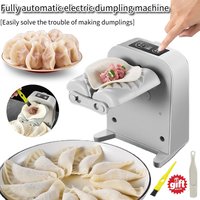 Fully automatic electric dumpling machine,featuring 2 modes,rechargeable,dumpling skin presser,with a filling spoon and brush