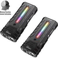 5200LM Innovative Multifunctional Portable RGB LED Flashlight With Magnetic Tactical Torch For Hiking Camping Adventures Outdoor