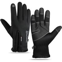 AliExpress NONE Motorcycle Gloves Winter Thermal Fleece Lined Winter Water Resistant Skin-friendly Touch Screen Outdoor Riding Ski Gloves