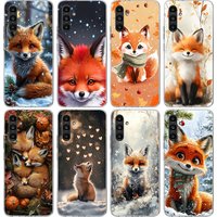 Animal Fox Phone Case For Samsung Galaxy A17 A16 A15 A14 A13 A57 A56 A55 A54 A53 A37 A36 A35 A34 A33 A26 A25 A24 A23 Galaxy A17