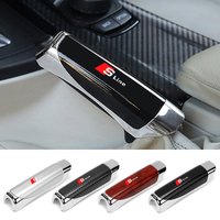 Car Hand Brake Cover Handbrake Grips Protection Cover For Audi Sline Quattro RS S TT A1 A2 A3 A4 A5 A6 A7 A8 Q1 Q2 Q3 Q4 Q5 S4S