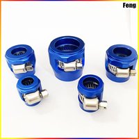 4PCS AN4 AN6 AN8 AN10 AN12 Hose Clamp Radiator Modified Fuel Water Pipe Tube Clip Universal Buckle Fitting Oil Hose Clamps Red