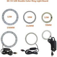 YOUCENT 1PCS DC5V Dimmable LED Chip 10W 12W Surface Light Source SMD 5730 Double Color Ring Lamp Beads DIY Adjustable LED Bulb