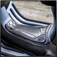 100% reine Carbonfaser-Mittel-Fußrastenabdeckung für VESPA GTS300 GTS GTV GTV300 HPE Fußbrett Fußstütze Motorradzubehör