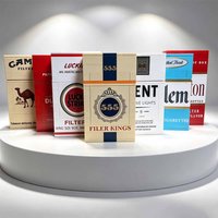 MOC Collect Brand Cigarette Box Smoke Blocks Red Yellow Green Creative Building Set Cool Stress-Busting Festival Party Gifts