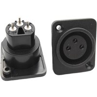 Card Dragon 3-core Male Or Female XLR Straight Leg Plastic Power Connector Karon Holder 3-pin Socket Connection B6