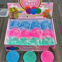 New Squishy Multicolor Texture Ice Ball Squeeze Toy for Kids Adult Soft Pinch Pop Fidget Toys Children Halloween Christmas Gifts