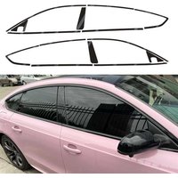 For Audi S5/A5 8T3 2007-2016 Sedan Window Chrome Delete Blackout ABC Pillars Glossy Black Stickers