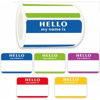 1 Roll/300Pcs Name Tags Stickers Hello My Name Is Labels For Office Meeting School Home Decor Art DIY Ornament Room Decoration