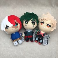13cm My Hero Academia Anime Izuku Midoriya Katsuki Bakugou Shouto Todoroki PlushPendant Toy Soft Plush Doll Gift