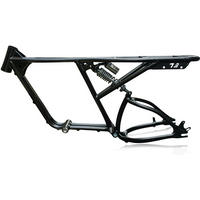 Mid Suspension Fat Dirt E-bike Frame 190mm Dropout With Seat and Suspension Aluminum Alloy E-Bike Frame