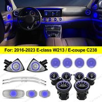64 Colors LED Air Vents for Mercedes Benz W213 E-Class Coupe AMG E43 E53 E250 3D Rotating Tweeter Speaker Interior Ambient Light