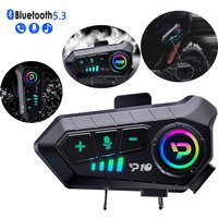 YP10 Bluetooth 5.3 Motorcycle Helmet Headset Wireless Moto Earphone Waterproof Hands-free Call Kit Super Long Standby Headphone