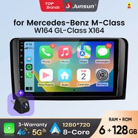 Junsun Android Auto Autoradio für Mercedes Benz M-Klasse W164 GL-Klasse X164 ML GL Multimedia Wireless Apple CarPlay Intelligente Systeme IPS Touchscreen Stereo Videoplayer 2 Din Autoradio Head Unit