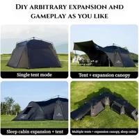 MOUNTAINHIKER Dome camping tent Quick Setup big tent accessory camping car tent large Canopy Waterproof Sunproof gazebo DIY Dome