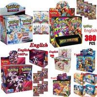 360Pcs Pokemon Destined Rivals Prismatic Evolutions Card Stellar Crown 151 Ultra Prism English Booster Battle Transaction Gifts