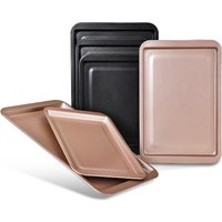 Non-Stick Rectangle Baking Pan Carbon Steel Baking Sheet Oven Tray for Biscuit Pie Pizza Roast Muffin Bread Bakeware Cake Plated