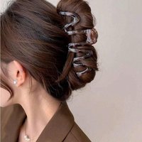 3PCS Premium Feeling Wave Shark Clip Hair Clip Female Back of Head Plate Hair Clip Large Grab Clip Hair Clip Headdress Hair Grip