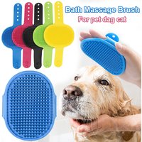 Soft Rubber Dog Cat Brush Silicone Pet Bath Cat Hair Remover Comb Massage Brush Pet Supplies Dog Grooming Wash Cleaning Supplies