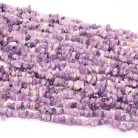 AliExpress NONE Natural Irregular Lilac Lepidolite Stone Beads Gravel Chips Loose Spacer Beads for Jewelry Making DIY Bracelet Necklace 5-8mm