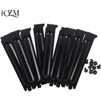 10 x Black PCI Chassis Slot Covers Bracket with Screws Blanking Plate