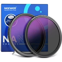 NEEWER ND2-512 (1-9 Stops) HD True Colors Variable ND Filter For Camera 49mm 52mm 55mm 58mm 62mm 67mm 72mm 77mm 82mm