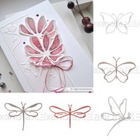 Dragonfly Flowers 2026 NEW Cutting Dies Scrapbook Diary Decoration Stencil Embossing Template DIY Greeting Card Handmade