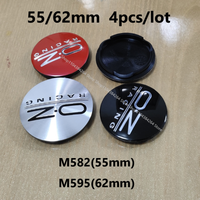 4pcs 55mm M582 62mm M595 Car Wheel Center Hub Caps For OZ O.Z Racing Sport with Logo Emblem Badge Hubcap Accessories