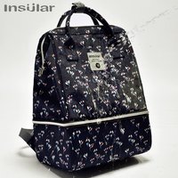 INSULAR Waterproof Mummy Maternity Nappy Bag Large Capacity Two Layers Designer Nursing Backpack Travel Baby Bag for Baby Care