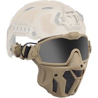 Maska Airsoft Paintball z Wentylatorem Gogle Przeciwmgielne/Oddychające/Chłodzące do Polowania Treningu CS Gry Cosplay Szybki Hełm Akcesorium