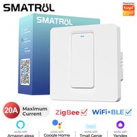20A Tuya Smart Wifi Zigbee Water Heater Boiler Switch Air Conditioner Light EU Wall Electrical App For Alexa Google Home