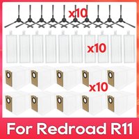 Compatible For ( Redroad R11 / R11 Max ) Parts Side Brush Filter Dust Bag Robot Vacuum Cleaner Accessories Replacement