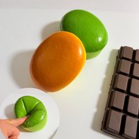 Stress Relief Toy Simulation Bread Chocolate Ball Toy Squishy Slow Rebound Decompression Fidget Toy Anxiety Relief