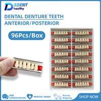16/12 Sets Box Dental Synthetic Resin Teeth Anterior Posterior 2 Layers Polymer A1/2/3 Denture acrylic Tooth Dentistry Materials