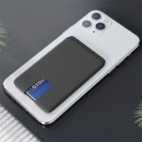 Silicone Lightweight Cardholder, Shockproof, 3M Adhesive, Soft Mobile Wallet Easy-to-push Universal Phone Case