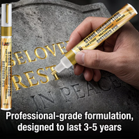 Tombstone Touch Up Pen 20g Fade Resistant Epitaph Repair Restore Faded Inscription Gravestone Weatherproof Gilding Marker