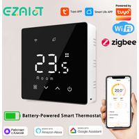WiFi Zigbee Smart Thermostat Tuya Gas Boiler Low Battery-Powered Digital Temperature Heating Controller Alexa Google Home Alice